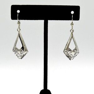 Sterling Silver 925 Dangle Earrings 1.25”